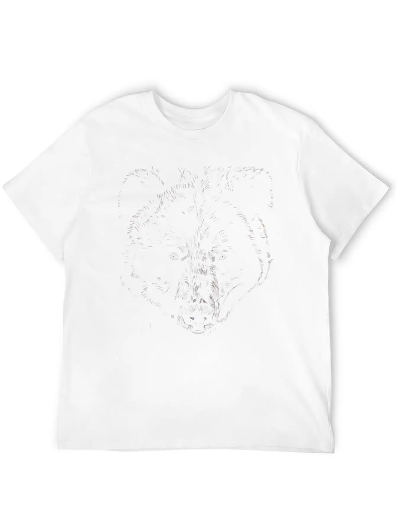 "Bear" Jamie's Hand-Drawn Bear Collection Breathable Graphic T-Shirt – Perfect For Casual Days