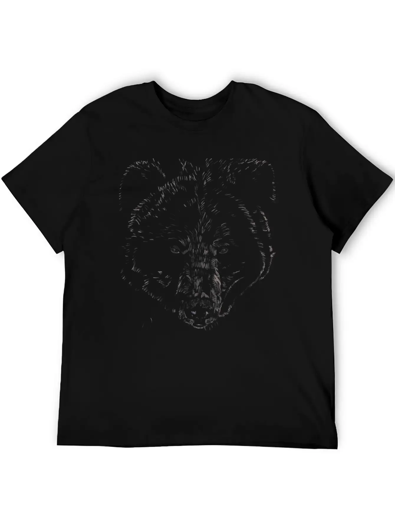 "Bear" Jamie's Hand-Drawn Bear Collection Breathable Graphic T-Shirt – Perfect For Casual Days