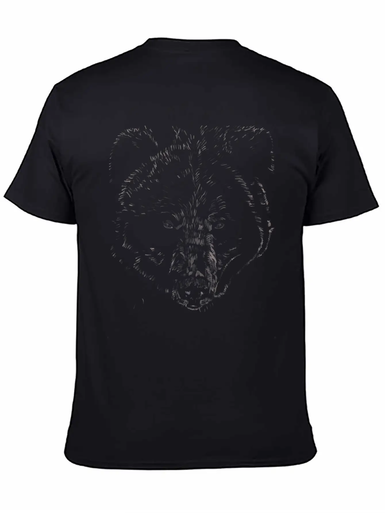 "Bear" Jamie's Hand-Drawn Bear Collection Breathable Graphic T-Shirt – Perfect For Casual Days