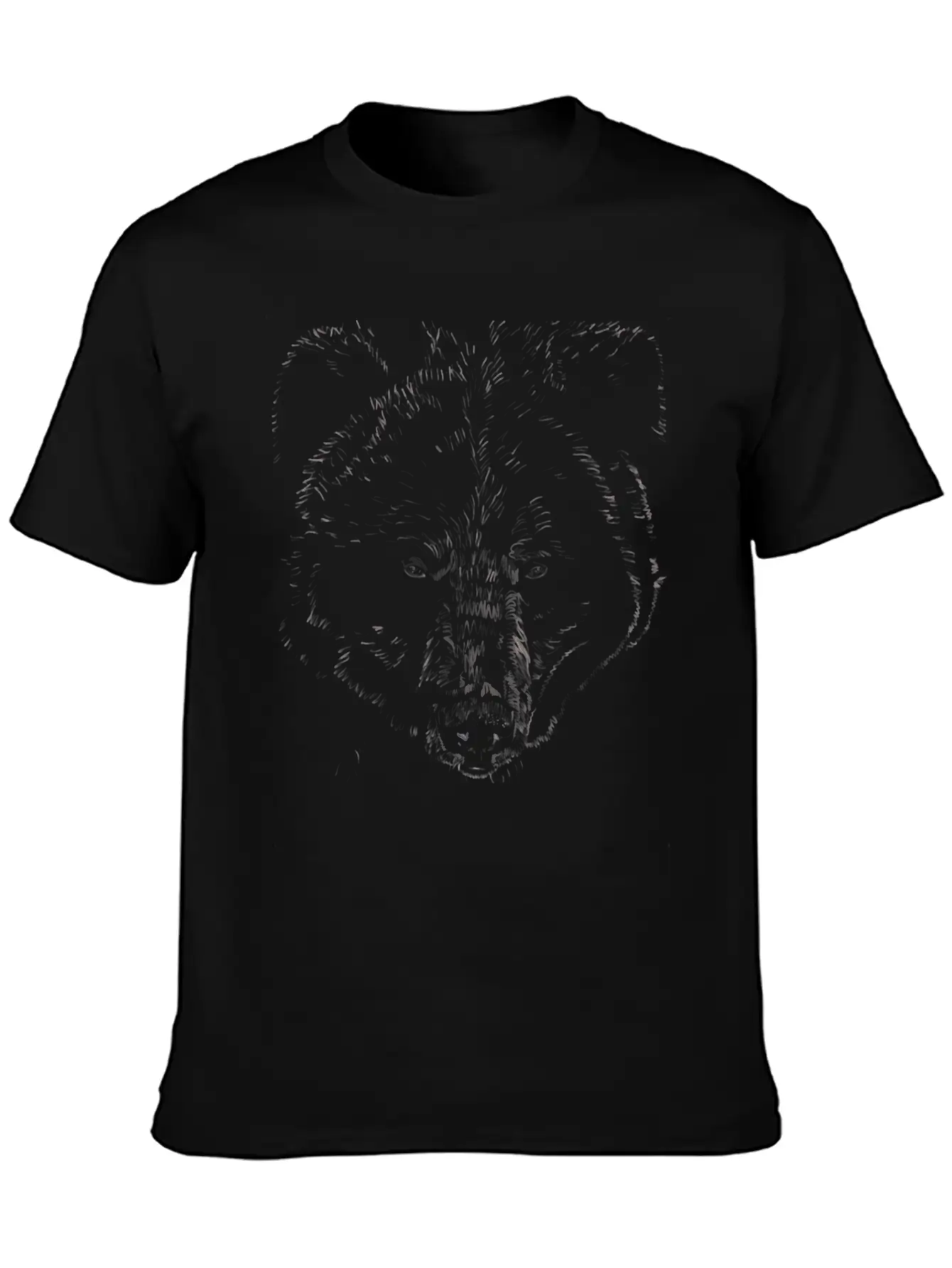 "Bear" Jamie's Hand-Drawn Bear Collection Breathable Graphic T-Shirt – Perfect For Casual Days