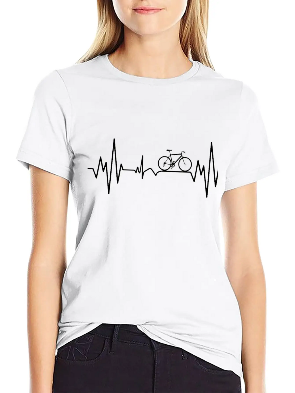 "Mountainbike Pulse: Feel The Heartbeat Of The Tra Breathable Graphic T-Shirt – Perfect For Casual Days