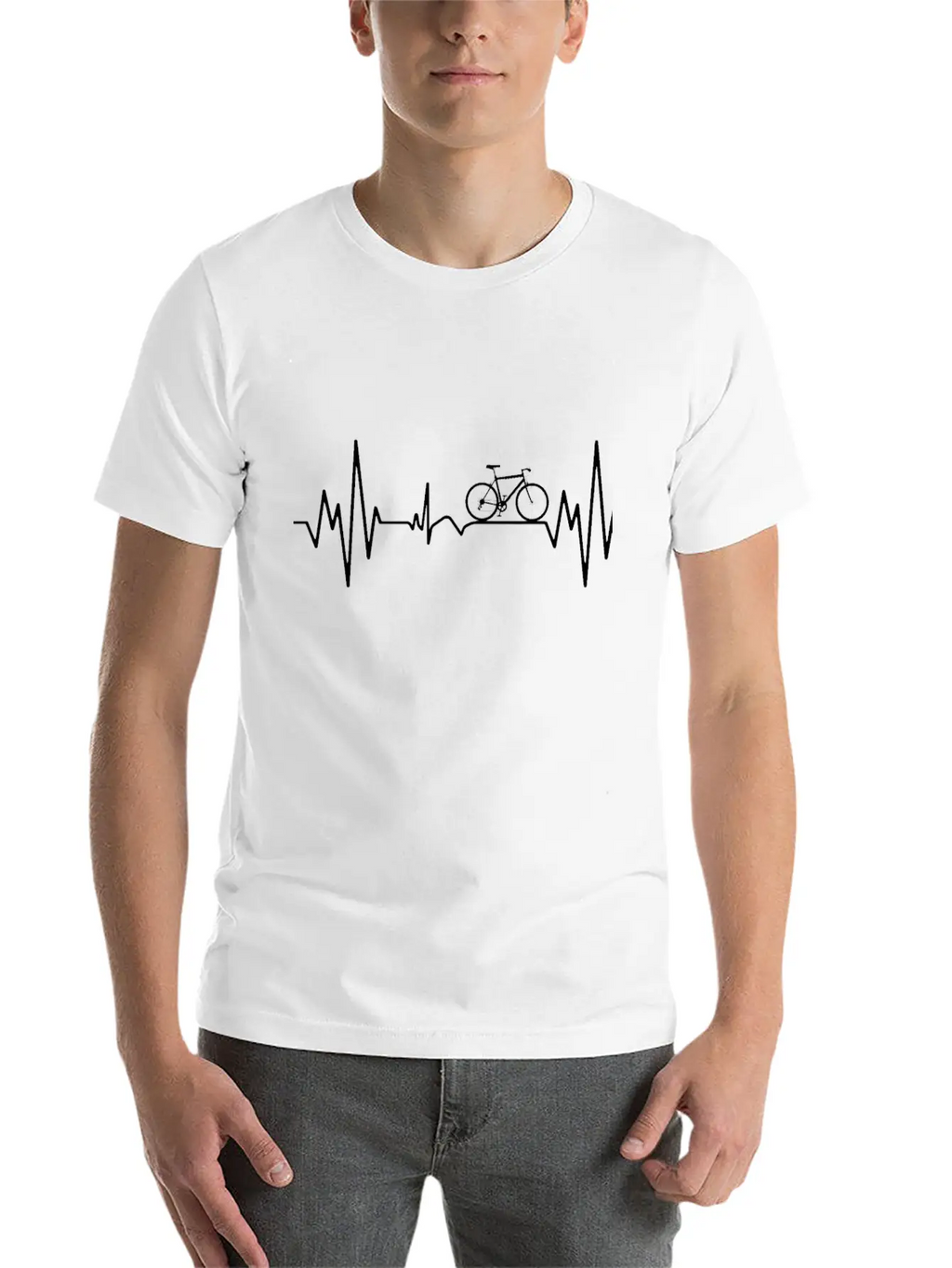 "Mountainbike Pulse: Feel The Heartbeat Of The Tra Breathable Graphic T-Shirt – Perfect For Casual Days