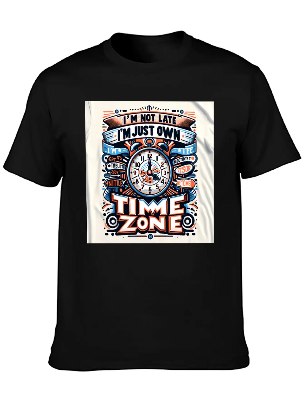 "Own Time Zone" Unique Statement T-Shirt Breathable Graphic T-Shirt – Perfect For Casual Days
