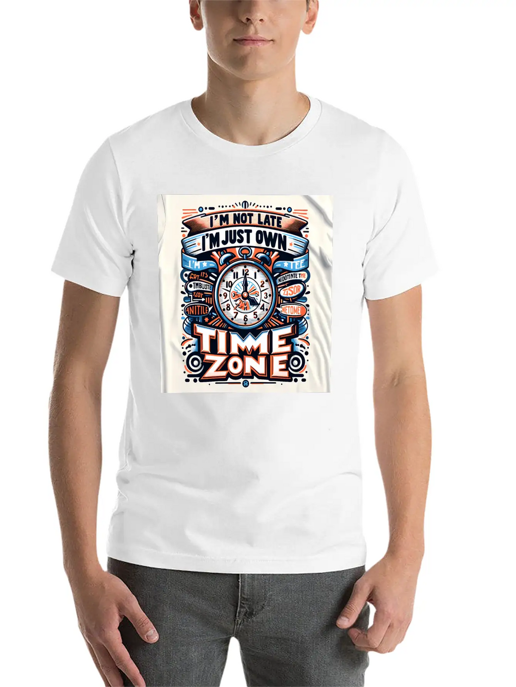 "Own Time Zone" Unique Statement T-Shirt Breathable Graphic T-Shirt – Perfect For Casual Days