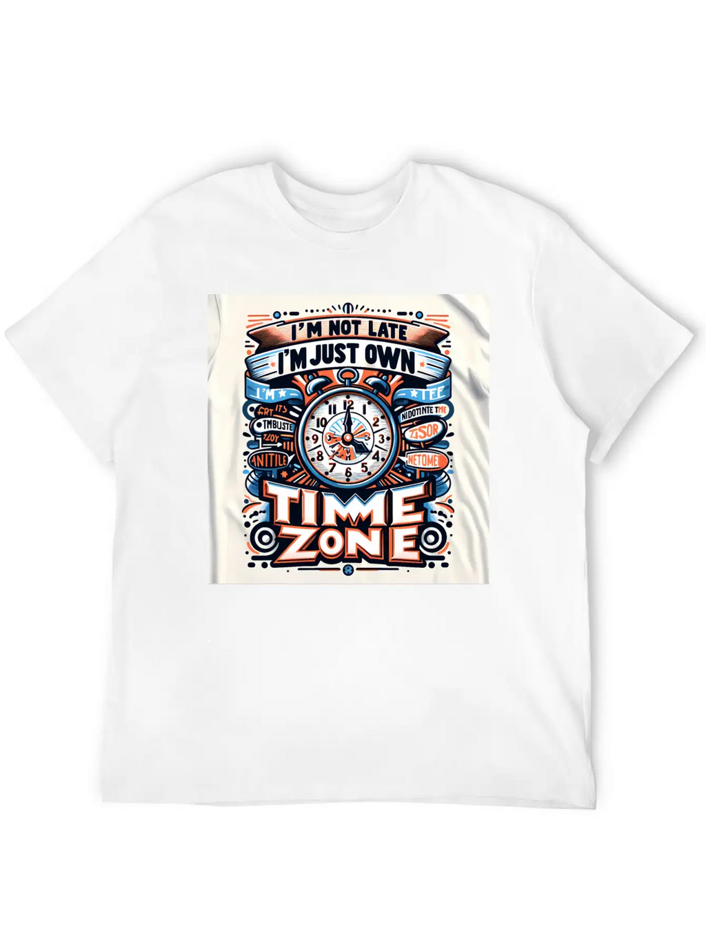 "Own Time Zone" Unique Statement T-Shirt Breathable Graphic T-Shirt – Perfect For Casual Days