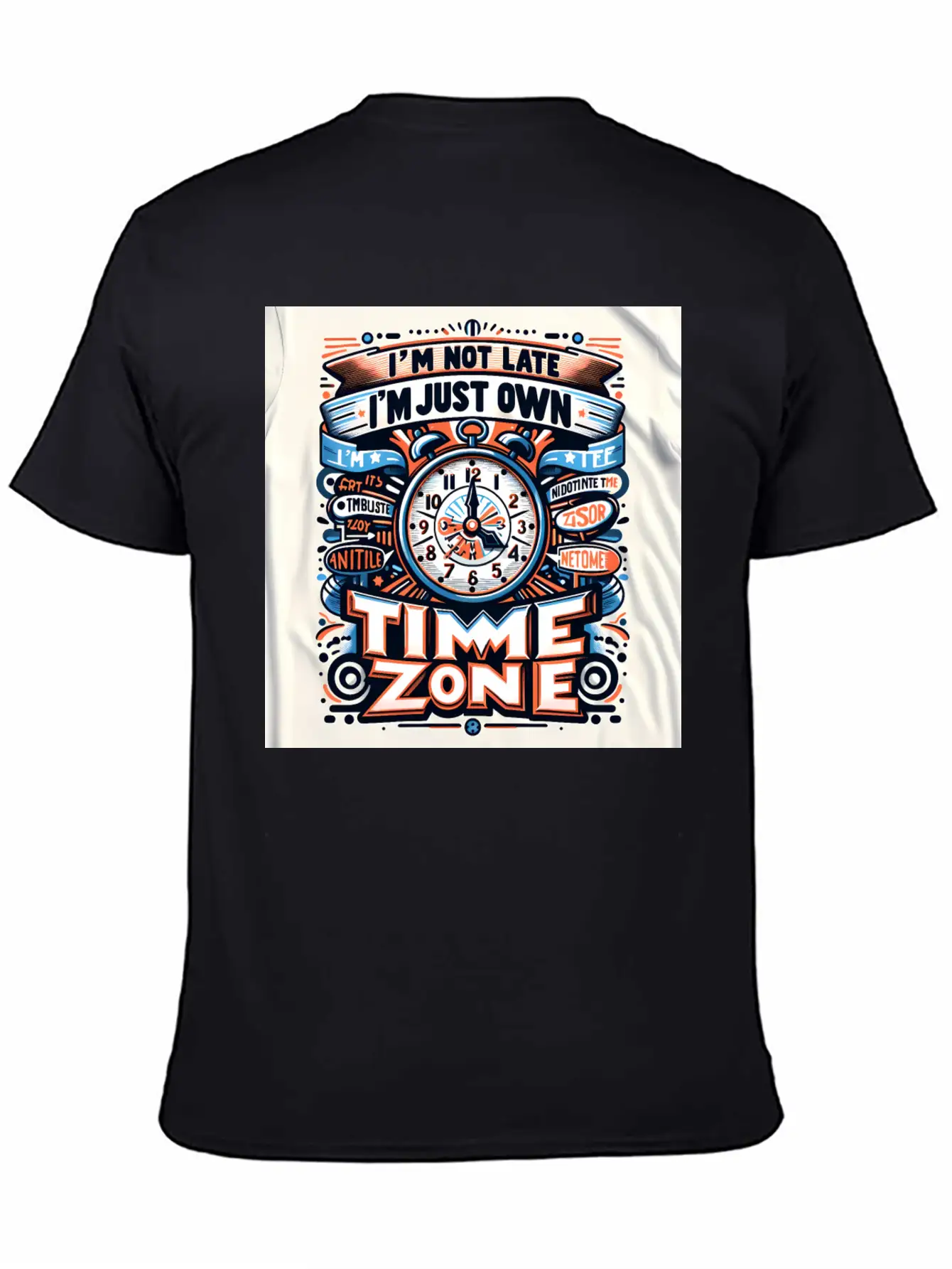 "Own Time Zone" Unique Statement T-Shirt Breathable Graphic T-Shirt – Perfect For Casual Days