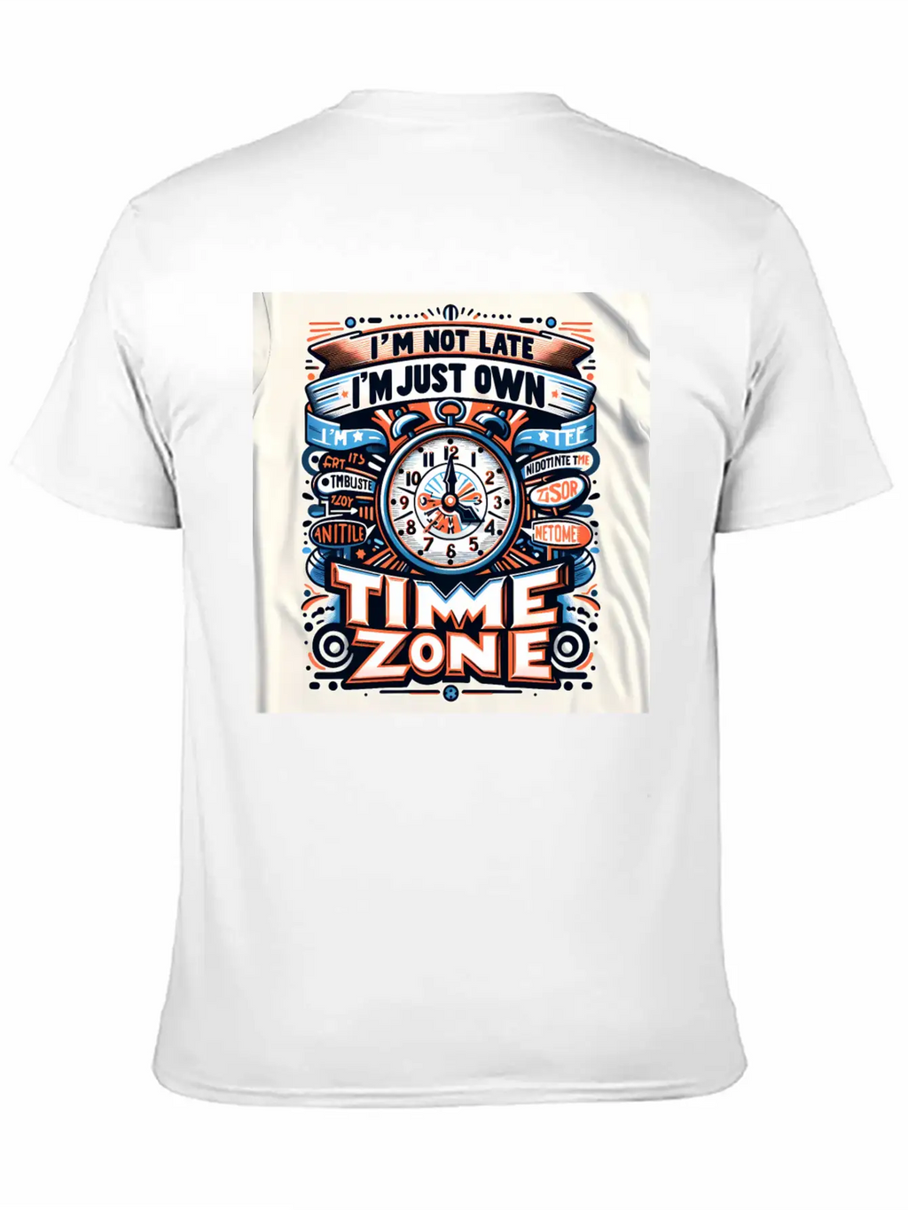 "Own Time Zone" Unique Statement T-Shirt Breathable Graphic T-Shirt – Perfect For Casual Days