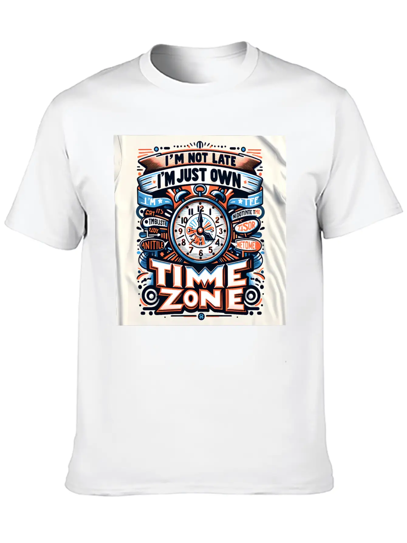 "Own Time Zone" Unique Statement T-Shirt Breathable Graphic T-Shirt – Perfect For Casual Days