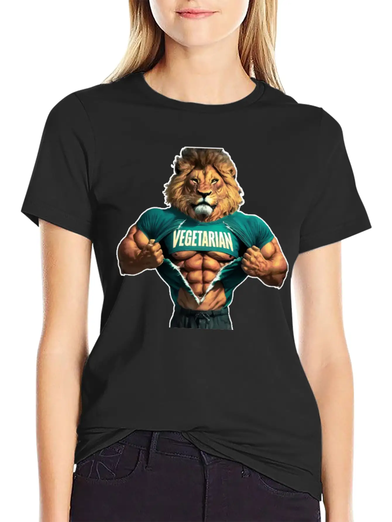 "Roaring Elegance: Lionn Design Unleashed" Modern Fit Casual T-Shirt – Clean And Versatile Design