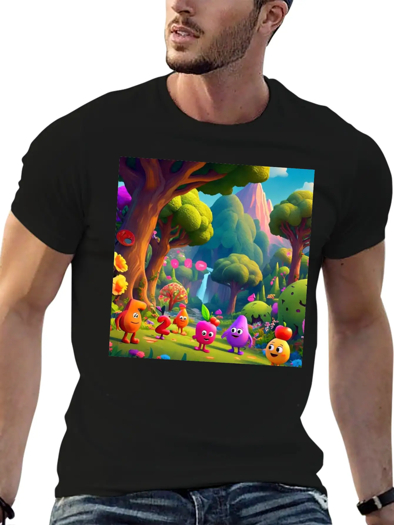 "Step Into A New Dimension Of Style With Our Dynam Breathable Graphic T-Shirt – Perfect For Casual Days